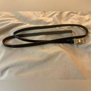 Black Velvet Fashion Skinny Belt
